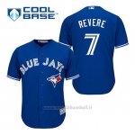 Maglia Baseball Uomo Toronto Blue Jays Ben Revere 7 Blu Alterner Cool Base