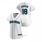Maglia Baseball Donna Seattle Mariners Yusei Kikuchi 2020 Replica Primera Bianco