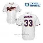 Maglia Baseball Uomo Minnesota Twins Justin Morneau 33 Bianco 1ªCool Base
