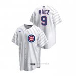 Maglia Baseball Uomo Chicago Cubs Javier Baez Replica Primera Bianco