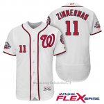 Maglia Baseball Uomo Washington Nationals Ryan Zimmerman Bianco 2018 All Star 1ªFlex Base