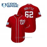 Maglia Baseball Uomo Washington Nationals Sean Doolittle Cool Base Entrenamiento De Primavera 2019 Rosso
