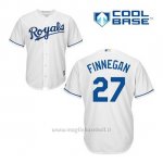 Maglia Baseball Uomo Kansas City Royals Brandon Finnegan 27 Bianco 1ªCool Base