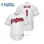 Maglia Baseball Uomo Cleveland Indians Greg Allen Cool Base Official 1ªBianco