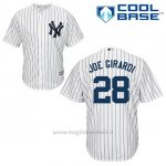 Maglia Baseball Uomo New York Yankees Joe Girardi 28 Bianco 1ªCool Base