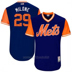 Maglia Baseball Uomo New York Mets 2017 Little League World Series Tommy Milone Royal