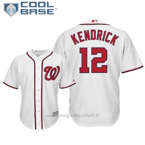 Maglia Baseball Uomo Washington Nationals Howie Kendrick Cool Base Majestic 1ªBianco