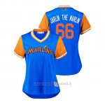 Maglia Baseball Donna Miami Marlins Jarlin Garcia 2018 Llws Players Weekend Jarlin The Marlin Light TOrnto Blue Jays
