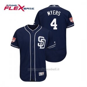 Maglia Baseball Uomo San Diego Padres Wil Myers Flex Base Entrenamiento De Primavera 2019 Blu