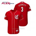 Maglia Baseball Uomo Cincinnati Reds Scooter Gennett Flex Base Entrenamiento De Primavera 2019 Rosso