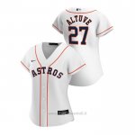 Maglia Baseball Donna Houston Astros Jose Altuve 2020 Replica Primera Bianco