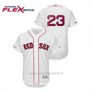 Maglia Baseball Uomo Boston Red Sox 23 Michael Chavis Flex Base Autentico Collezione Bianco