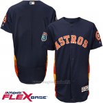 Maglia Baseball Uomo Houston Astros Blank Blu Flex Base Autentico Collezione Allenamento Primaverile