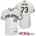 Maglia Baseball Uomo Pittsburgh Pirates Felipe Rivero Bianco 2018 1ªAlterner Flex Base