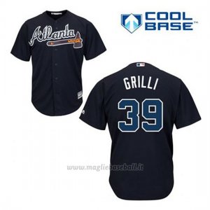 Maglia Baseball Uomo Atlanta Braves 39 Jason Grilli Blu Alterner Cool Base