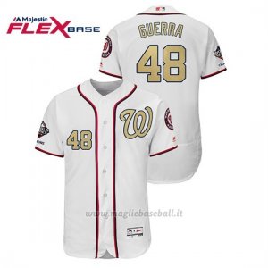 Maglia Baseball Uomo Washington Nationals 48 Javy Guerra 2019 Gold Program Flex Base Bianco