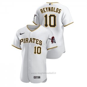 Maglia Baseball Uomo Pittsburgh Pirates Bryan Reynolds Autentico Bianco