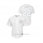 Maglia Baseball Uomo Chicago Cubs Jason Heyward 2019 Players Weekend J Hey Replica Bianco