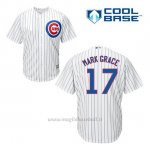 Maglia Baseball Uomo Chicago Cubs 17 Mark Grace Bianco 1ªCool Base