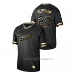 Maglia Baseball Hombre Los Angeles Dodgers Clayton Kershaw 2019 Golden Edition Nero