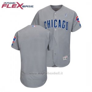 Maglia Baseball Uomo Chicago Cubs Grigio 2018 Dia del Padre Flex Base