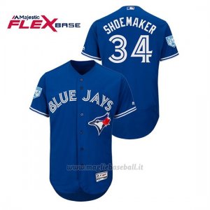 Maglia Baseball Uomo Toronto Blue Jays Matt Shoemaker 2019 Entrenamiento De Primavera Flex Base Blu
