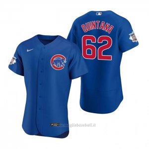 Maglia Baseball Uomo Chicago Cubs Jose Quintana Autentico 2020 Alternato Blu
