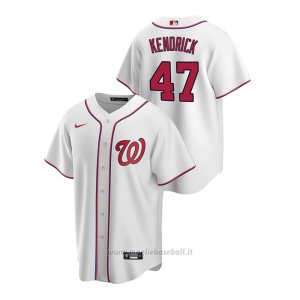 Maglia Baseball Uomo Washington Nationals Howie Kendrick Replica Primera Bianco
