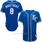 Maglia Baseball Uomo Kansas City Royals Mike Moustakas Majestic Alterner Giocatore Autentico