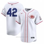 Maglia Baseball Uomo Cincinnati Reds 2024 Jackie Robinson Day Home Limited Bianco