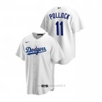 Maglia Baseball Uomo Los Angeles Dodgers A.j. Pollock Replica Primera Bianco