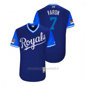 Maglia Baseball Uomo Kansas City Royals Rosell Herrera 2018 Llws Players Weekend Varon Royal