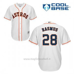 Maglia Baseball Uomo Houston Astros Jon Singleton 28 Bianco 1ªCool Base