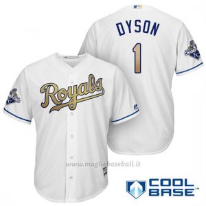 Maglia Baseball Uomo Kansas City Royals Campione 1 Jarrod Dyson Coolbase Ors