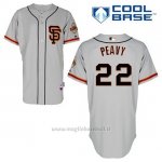 Maglia Baseball Uomo San Francisco Giants Jake Peavy 22 Grigio Alterner Cool Base