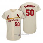 Maglia Baseball Uomo St. Louis Cardinals Adam Wainwright Crema 1967 Turn Back The Clock Autentico