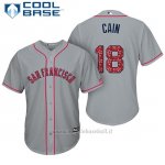 Maglia Baseball Uomo San Francisco Giants 2017 Estrellas y Rayas Matt Cain Grigio Cool Base