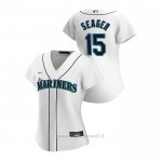 Maglia Baseball Donna Seattle Mariners Kyle Seager 2020 Replica Primera Bianco
