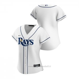 Maglia Baseball Donna Tampa Bay Rays Replica 2020 Primera Bianco