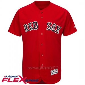 Maglia Baseball Uomo Boston Red Sox Blank Rosso Flex Base Autentico Collezione