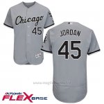 Maglia Baseball Uomo Chicago White Sox Michael Jordan 45 Majestic Autentico Collezione Grigio Flex Base