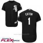 Maglia Baseball Uomo Chicago White Sox 1 Adam Eaton Nero Autentico Collezione Flex Base