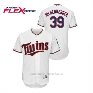 Maglia Baseball Uomo Minnesota Twins Trevor Hildenberger 150th Aniversario Patch Flex Base Bianco