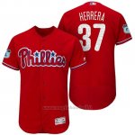 Maglia Baseball Uomo Philadelphia Phillies Odubel Herrera Scarlet 2017 Allenamento Primaverile Flex Base Giocatore