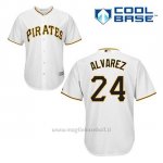 Maglia Baseball Uomo Pittsburgh Pirates Pedro Alvarez 24 Bianco 1ªCool Base