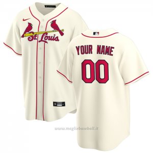 Maglia Baseball Uomo St. Louis Cardinals Alternato Replica Personalizzate Crema