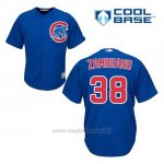 Maglia Baseball Uomo Chicago Cubs 38 Carlos Zambrano Blu Alterner Cool Base