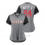 Maglia Baseball Donna Chicago White Sox Matt Davidson 2018 Llws Players Weekend Matty D Grigio