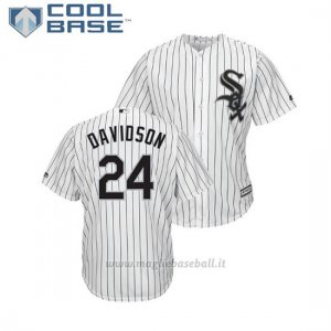 Maglia Baseball Uomo Chicago White Sox Matt Davidson Cool Base Majestic 1ªBianco