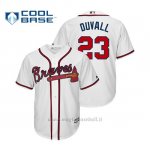 Maglia Baseball Uomo Atlanta Braves Adam Duvall Cool Base Official 1ªBianco